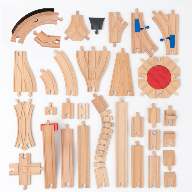 Hot Wheels Car Track Sets - Novos Acessórios de Trilhos de Madeira,
