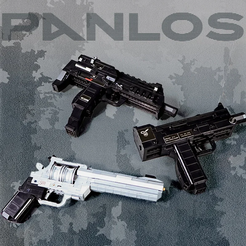 Model Kit Revolver - Revólver Pistola Building Blocks Kit, Bricks