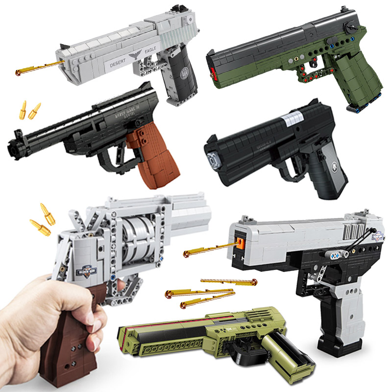 Model Kit Revolver - Pistola giratória Desert Eagle para crianças,