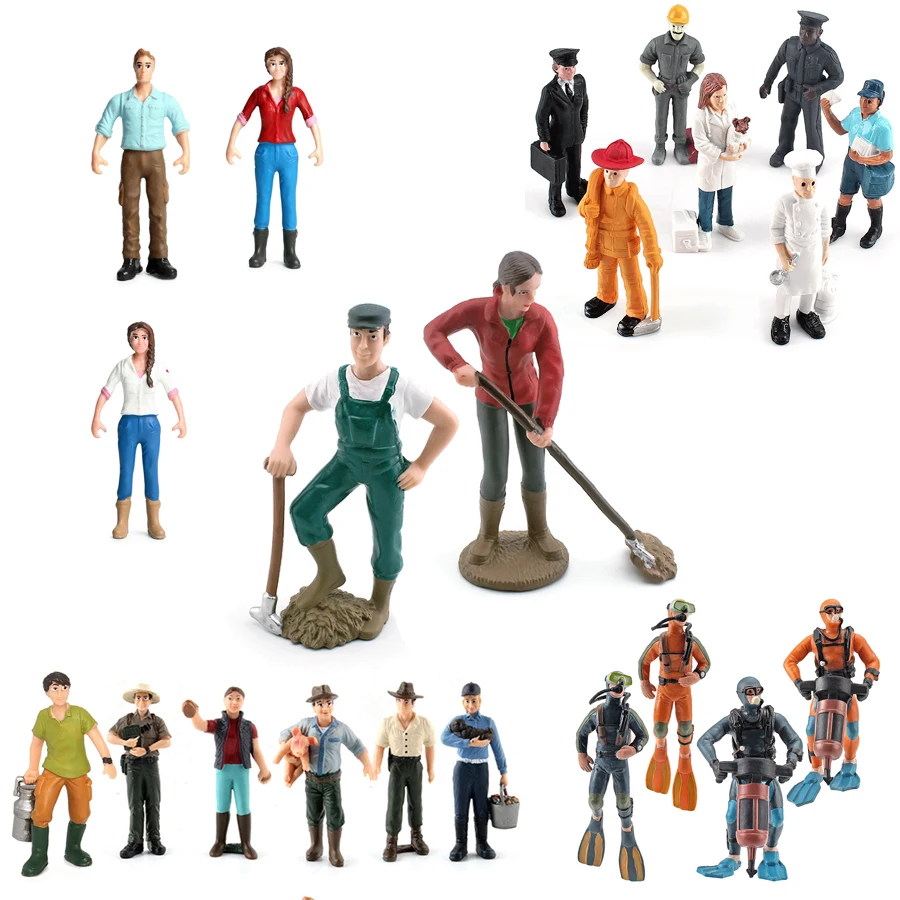Model Kit Judge - Figurinha Profissional de Pessoas: Mulher Trabalhadora,