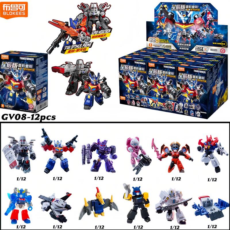 Model Kit Transformers - Em Estoque Blokees Transformers GV08 12PCS