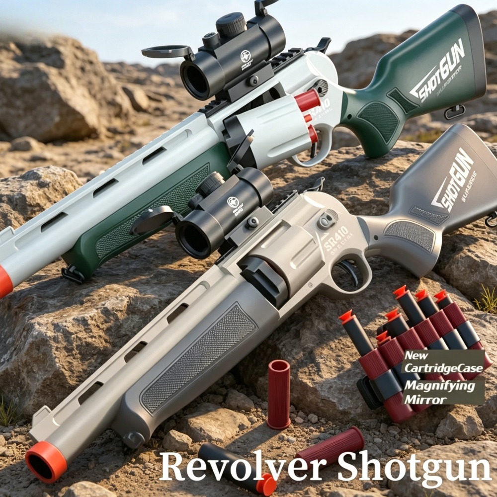 Model Kit Revolver - Revólver de Brinquedo com Balas Macias