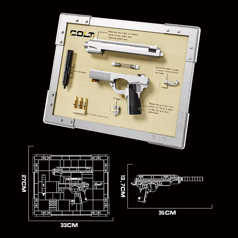 Blocos de Montagem de Revólver - Model Kit Revolver avaliação e preço