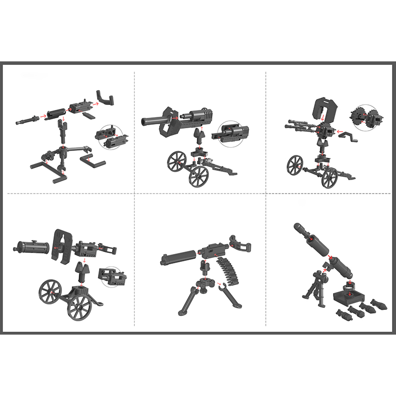 25/50/100 pçs armas militares  - Model Kit Armored Core avaliação e preço
