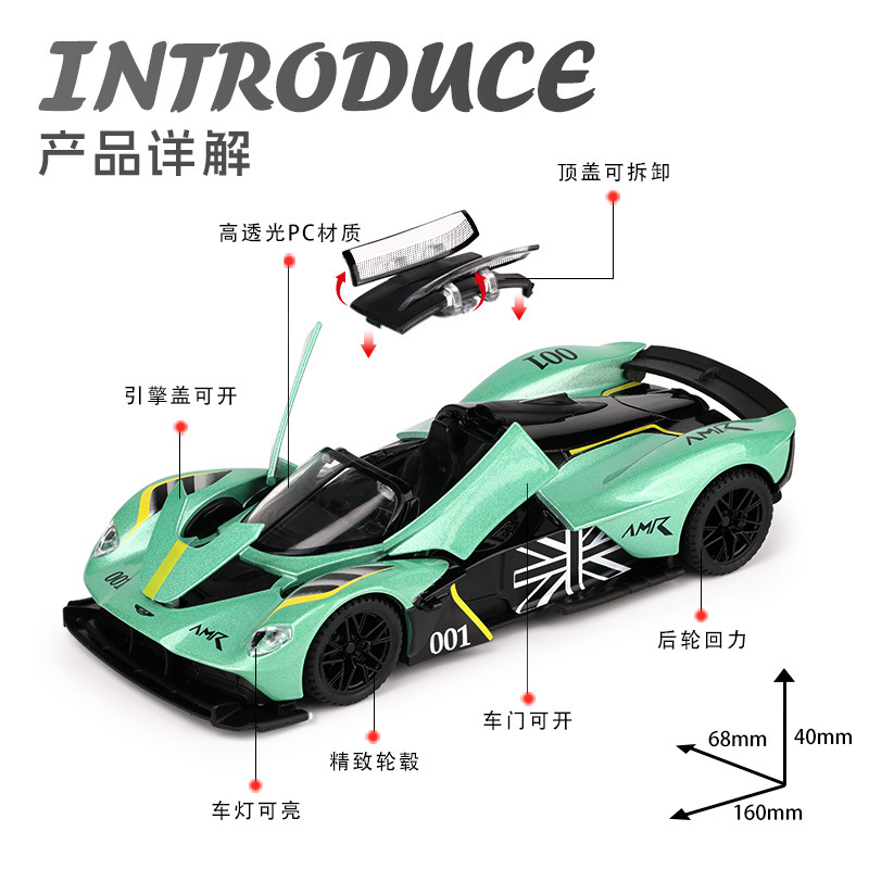 1:32 Modelo de Carro Esportivo - Model Kit Valkyrie avaliação e preço