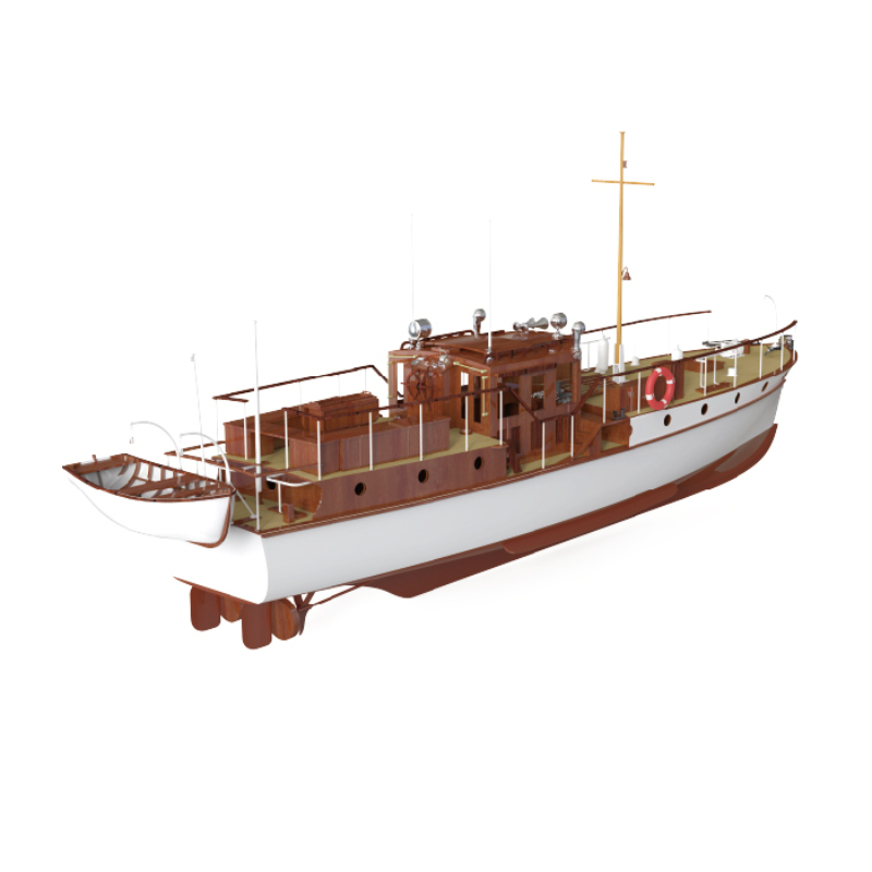 Barco De Controle Remoto 880mm - Model Kit Yacht avaliação e preço