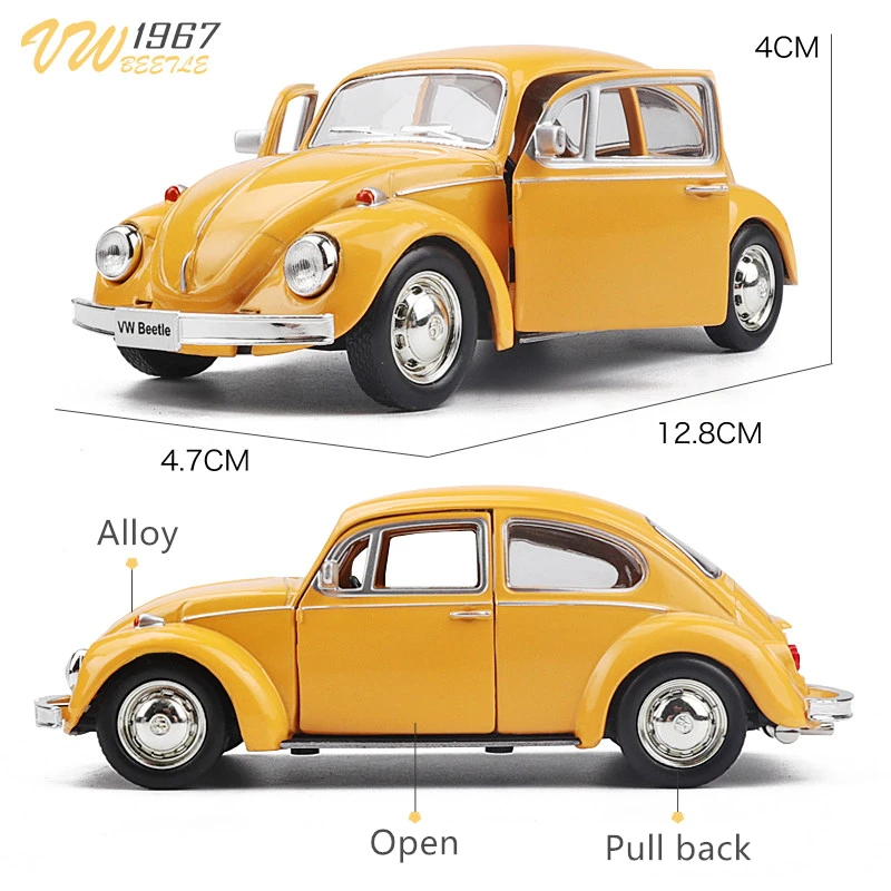 1:36 Volkswagen Beetle 1967 Ca - Model Kit Volkswagen avaliação e preço