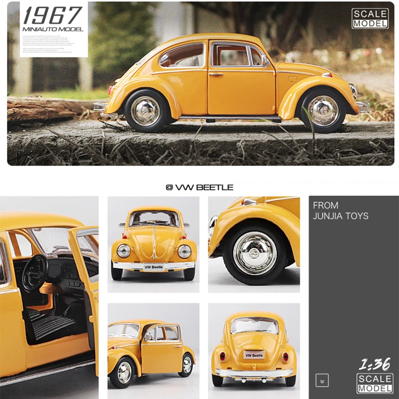 1:36 Volkswagen Beetle 1967 Ca - Model Kit Volkswagen avaliação e preço