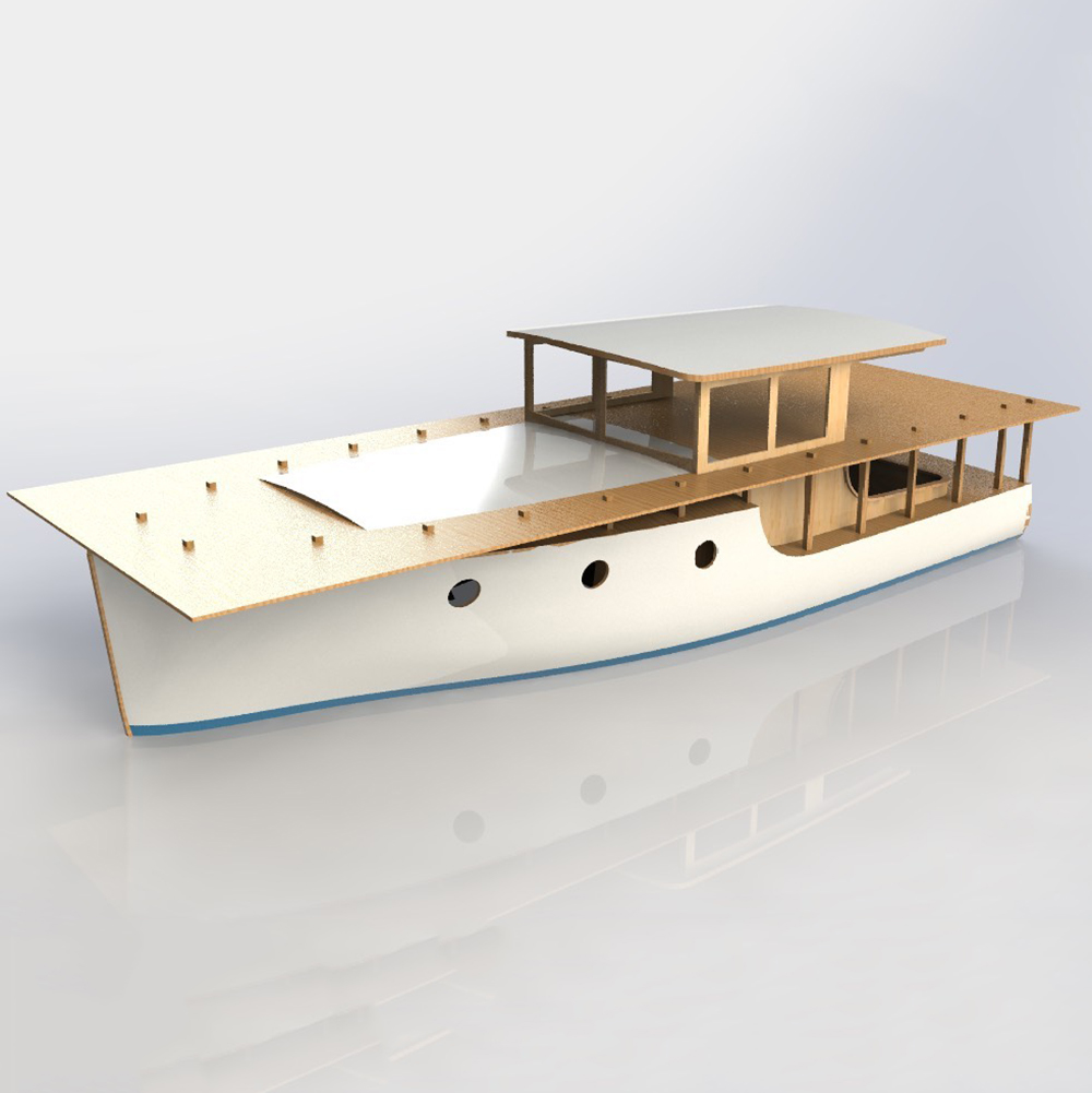 Barco rc 70cm europeu clássico - Model Kit Yacht avaliação e preço
